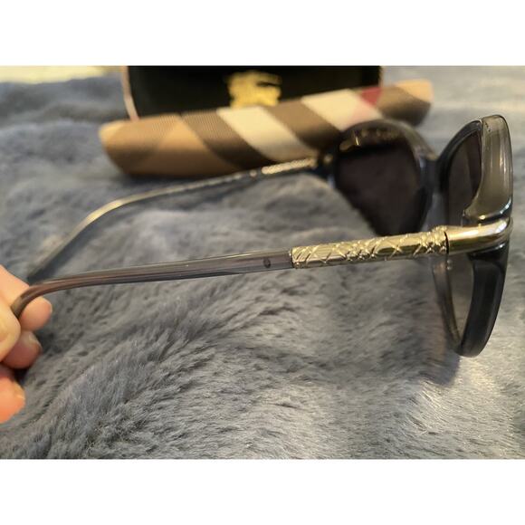 Burberry B 4124 Sunglasses Frames Womens Full Rim Black & Silver WITH CASE main image 3